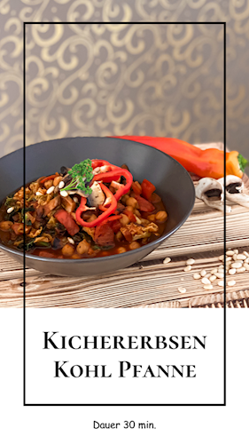 Kichererbsen Kohl Pfanne