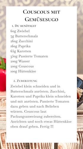Zutaten und Rezept