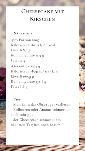 Nährwerte und Tipps