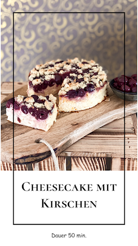 Cheesecake mit Kirschen