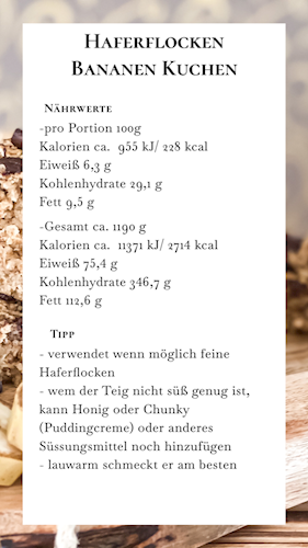 Nährwerte und Tipps