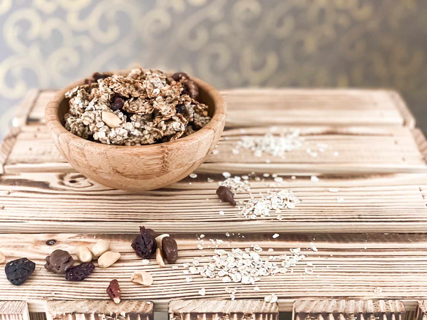 Müsli mit Banane und ohne Zucker