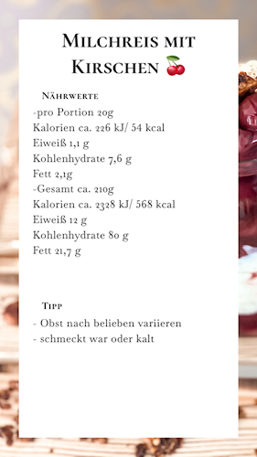 Nährwerte und Kalorien