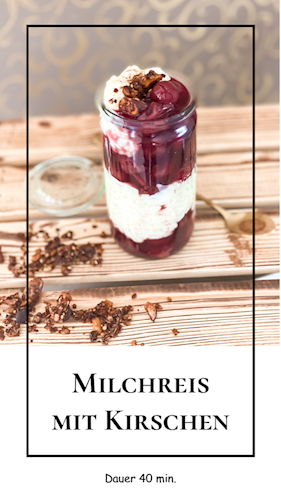 Milchreis mit Kirschen