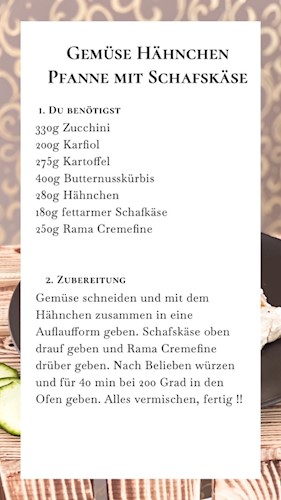 Zutaten und Rezept
