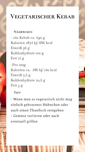 Nährwerte und Tipps