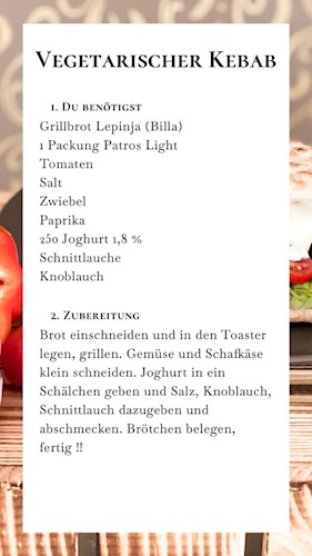 Zutaten und Rezept