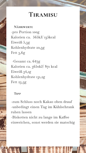 Nährwerte und Tipps