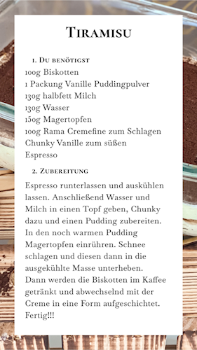 Zutaten und Rezept