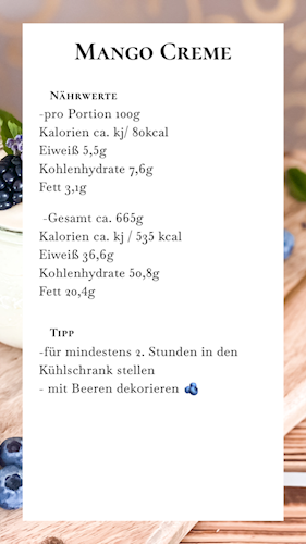 Nährwerte und Tipps