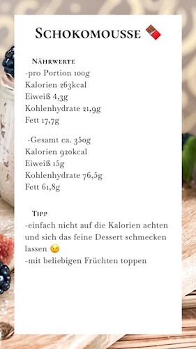 Nährwerte und Tipps