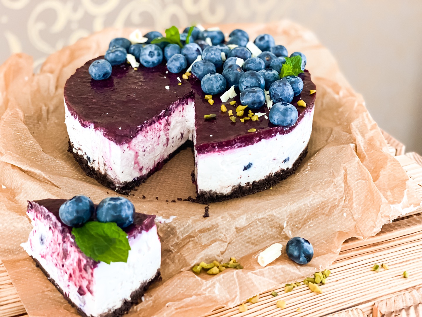 🫐No Bake Cheesecake 🫐