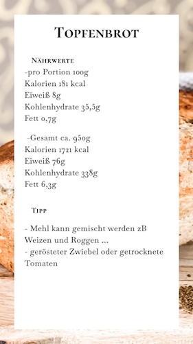 Nährwerte und Tipps