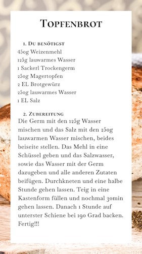 Zutaten und Rezept